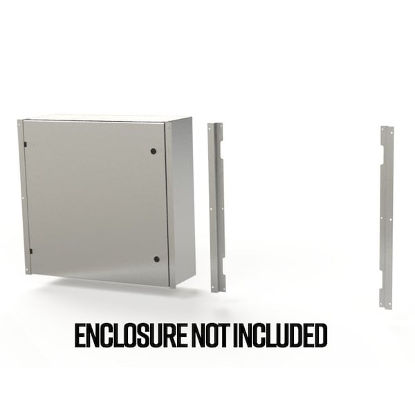 Flush Mount Frame, 29.85 in. H x 2.43 in. W x 1.08 in. L, 316 Stainless Steel
